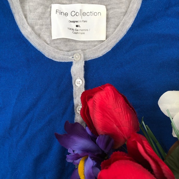 🌺COLORBLOCK 💯 cashmere sweater 🌺 - Picture 1 of 4